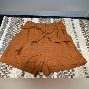 A New Day women’s orange paper bag style shorts.